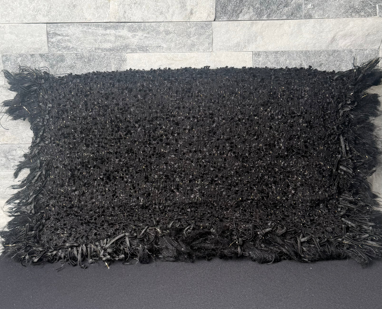 Chanel Cosmopolite Tweed Fringe Clutch