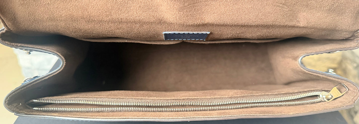 Louis Vuitton Cluny Toledo Blue Epi Leather Top Handle Bag