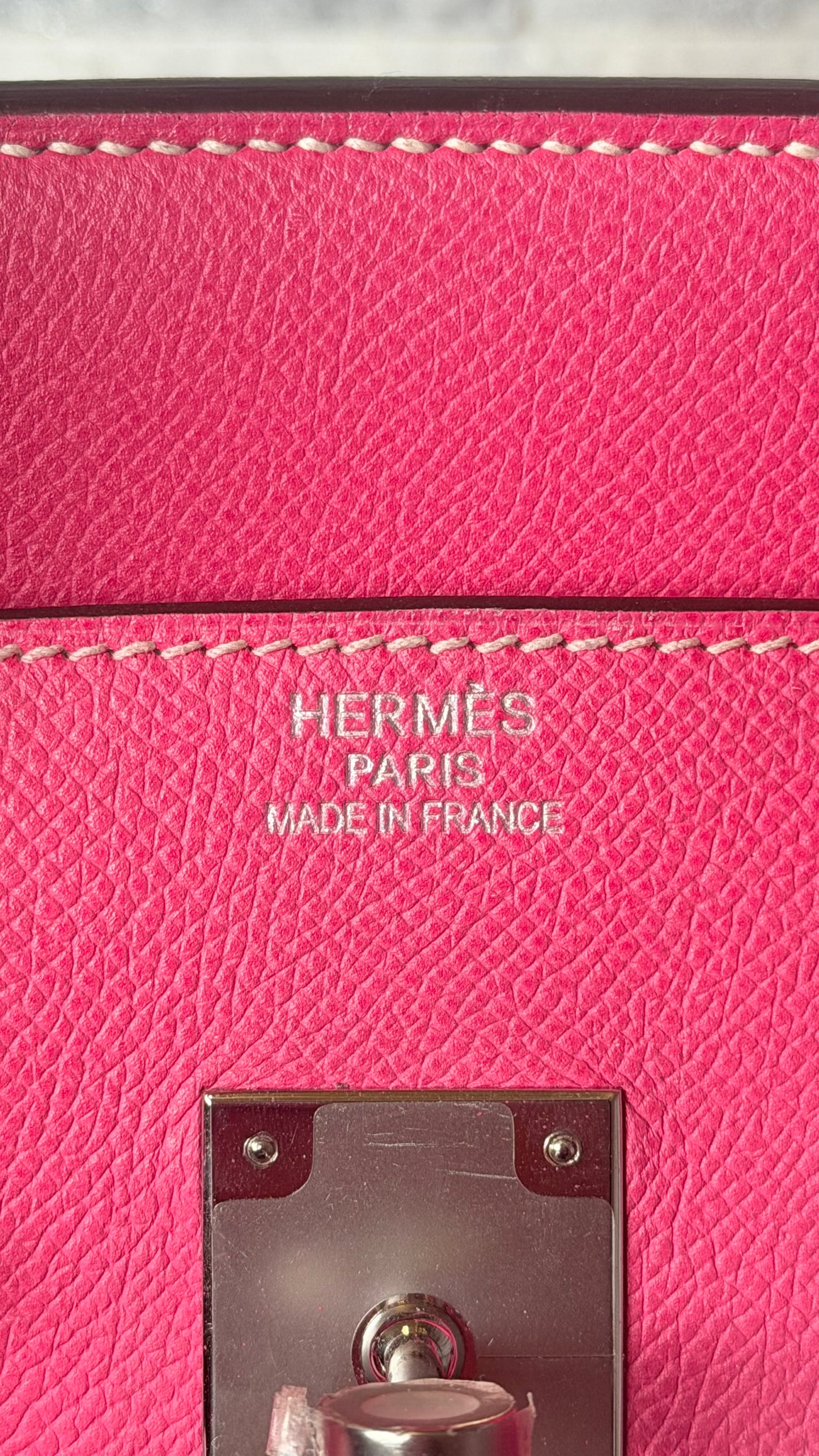 Hermès Birkin 35 Candy Collection Rose Tyrien Epsom Leather Palladium Hardware