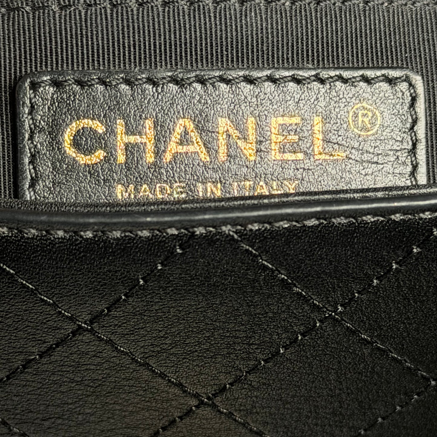 Chanel CC Turnlock Flap Chain Wallet in Black Quilted Lambskin Leather
