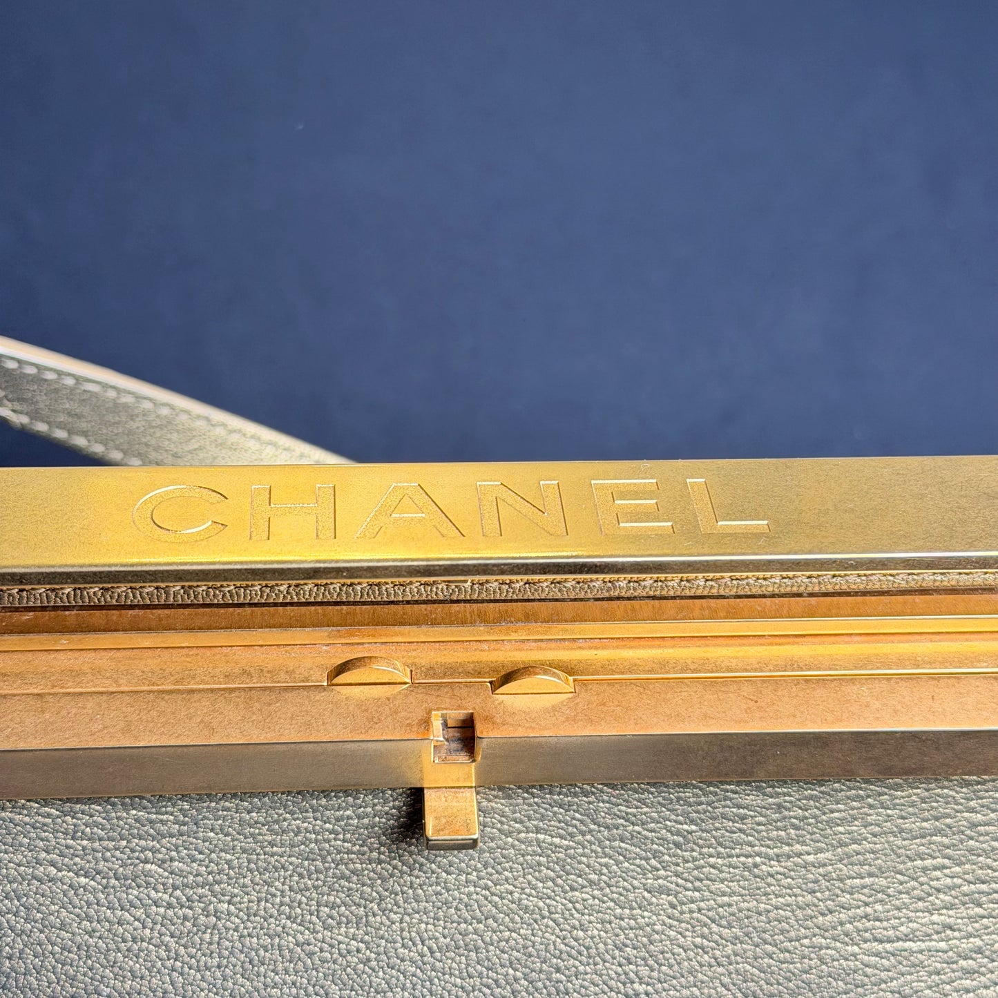 Chanel 2019 Métiers d'Art Paris–Egypt Kheops Pyramid Bag in Gold Ombré Lambskin