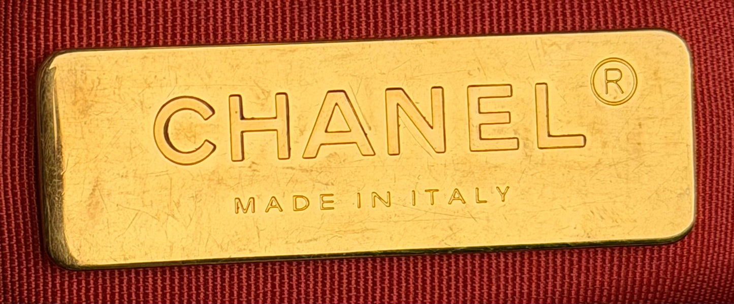 Chanel Classic Single Flap Shoulder Bag Quilted Lambskin Leather Red