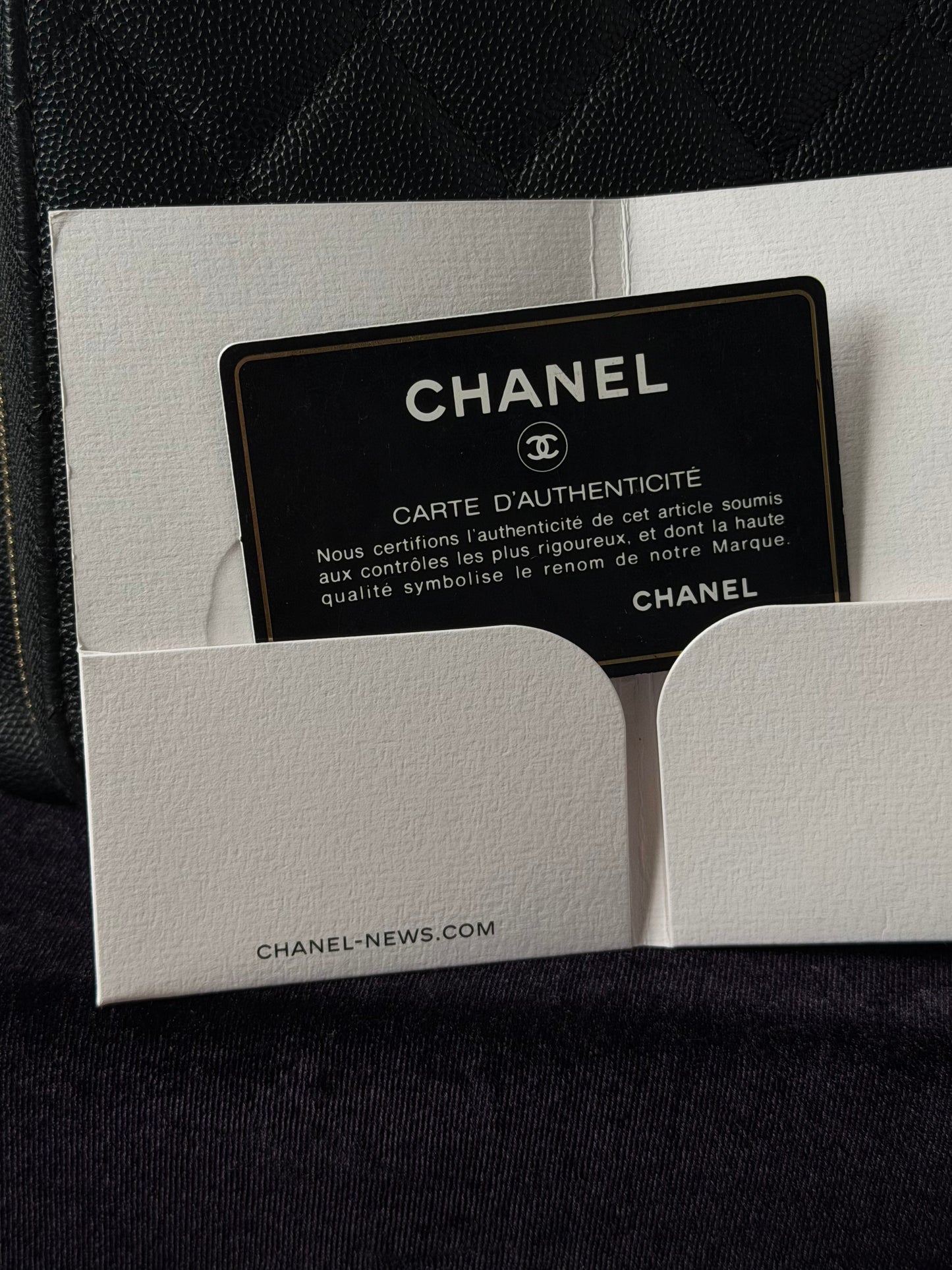 Chanel Small Business Affinity Shopping Tote Black Caviar Leather Gold Hardware