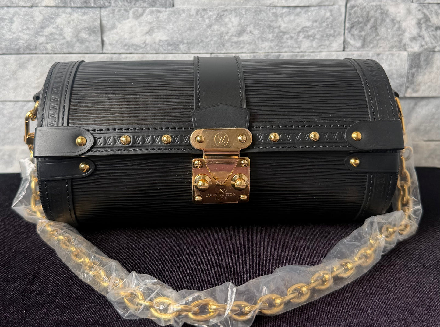 Louis Vuitton Papillon Trunk Black Epi Leather Gold Hardware