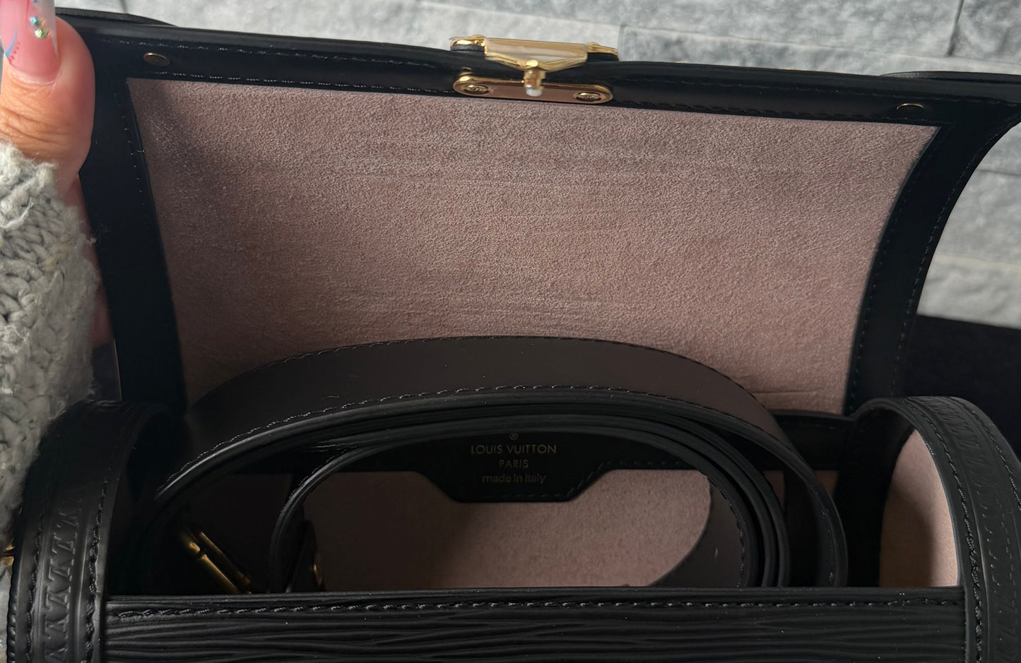 Louis Vuitton Papillon Trunk Black Epi Leather Gold Hardware