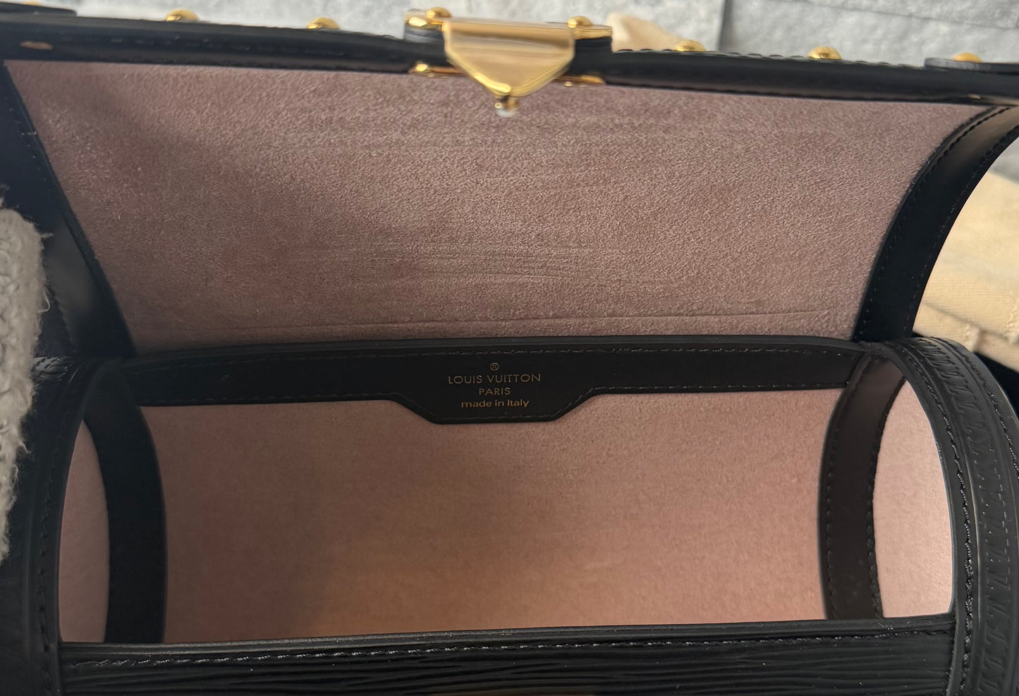 Louis Vuitton Papillon Trunk Black Epi Leather Gold Hardware