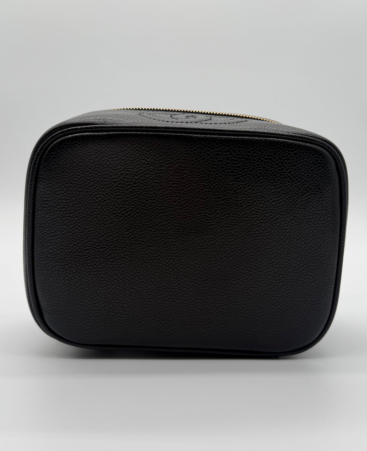 Chanel Black Caviar CC Vanity Case