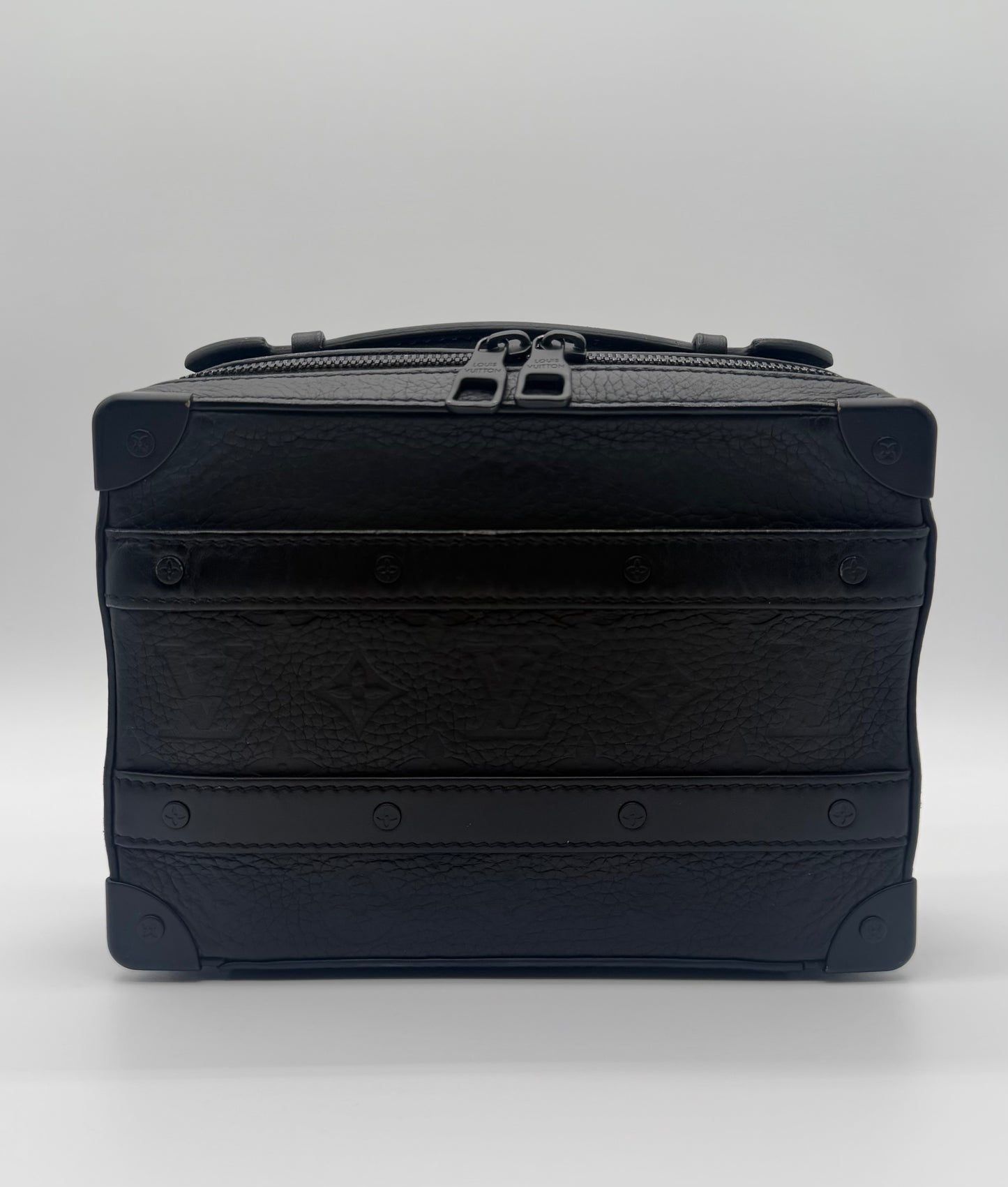 Louis Vuitton Handle Soft Trunk Monogram Taurillon Leather Black