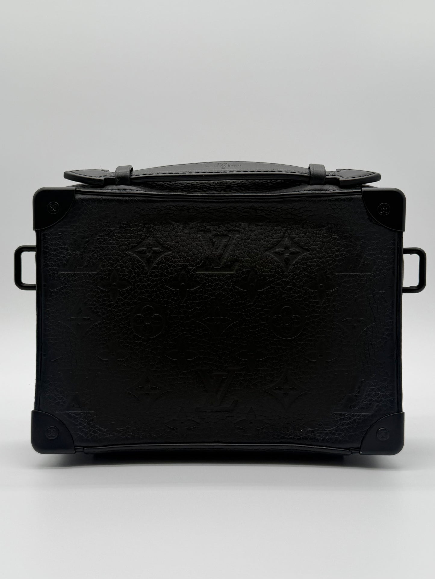 Louis Vuitton Handle Soft Trunk Monogram Taurillon Leather Black