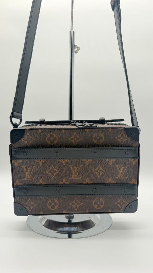 Louis Vuitton Handle Soft Trunk Monogram Macassar Canvas Crossbody Bag
