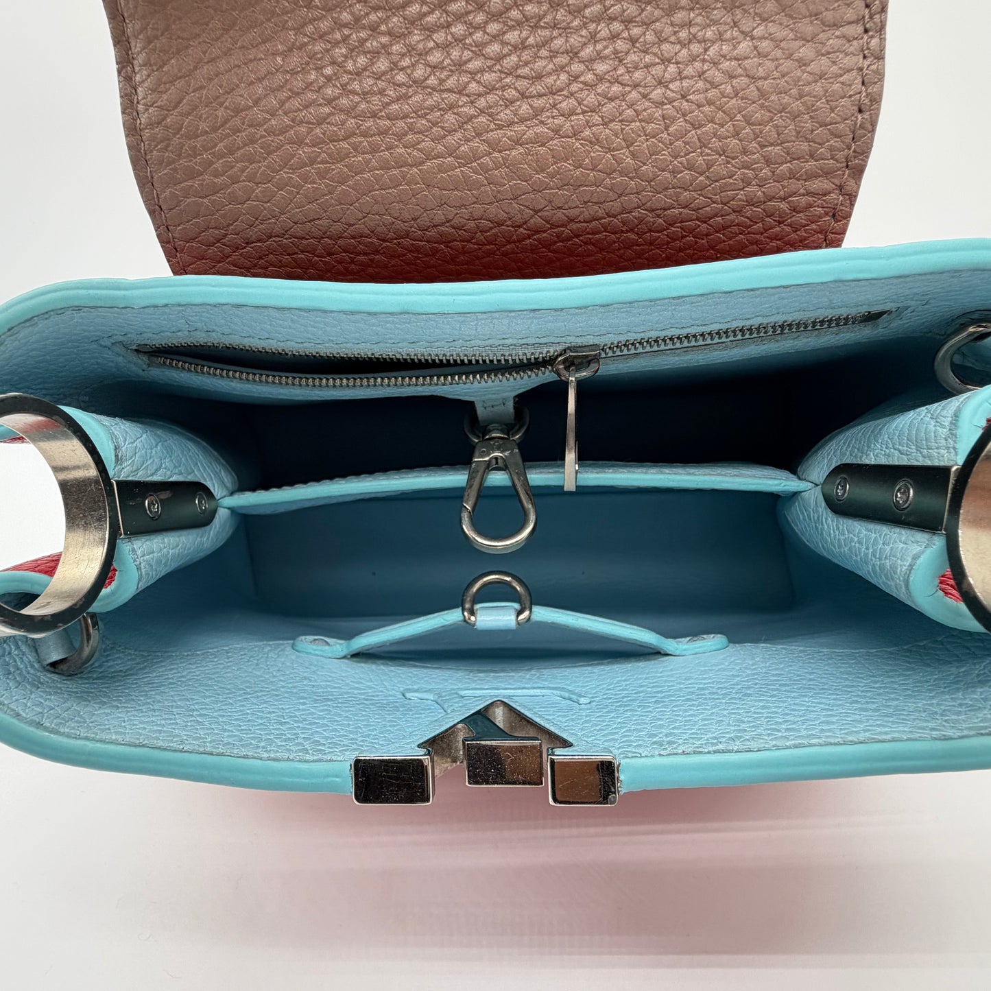 Louis Vuitton Capucines BB Multicolor Taurillon Leather Top Handle & Crossbody Bag