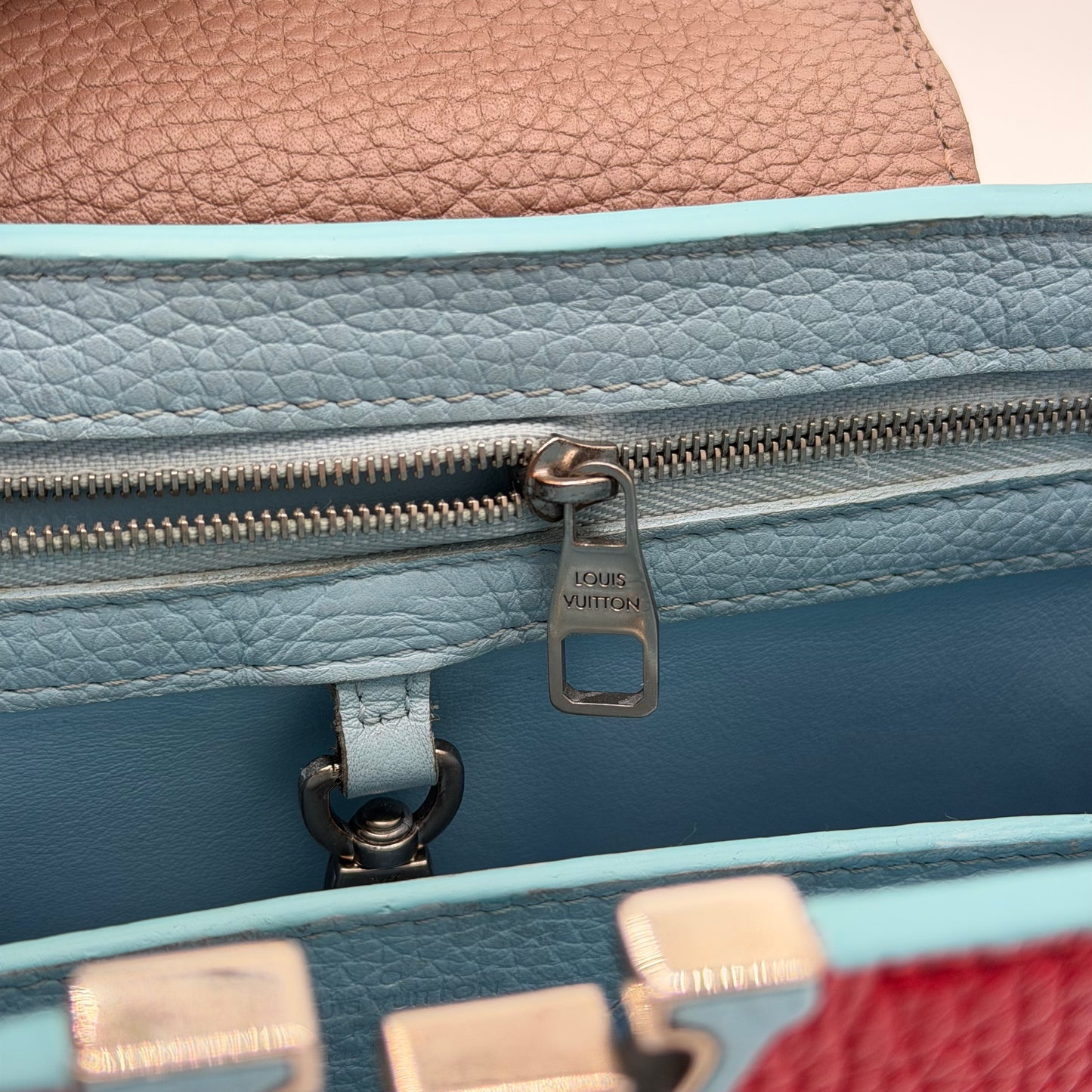 Louis Vuitton Capucines BB Multicolor Taurillon Leather Top Handle & Crossbody Bag