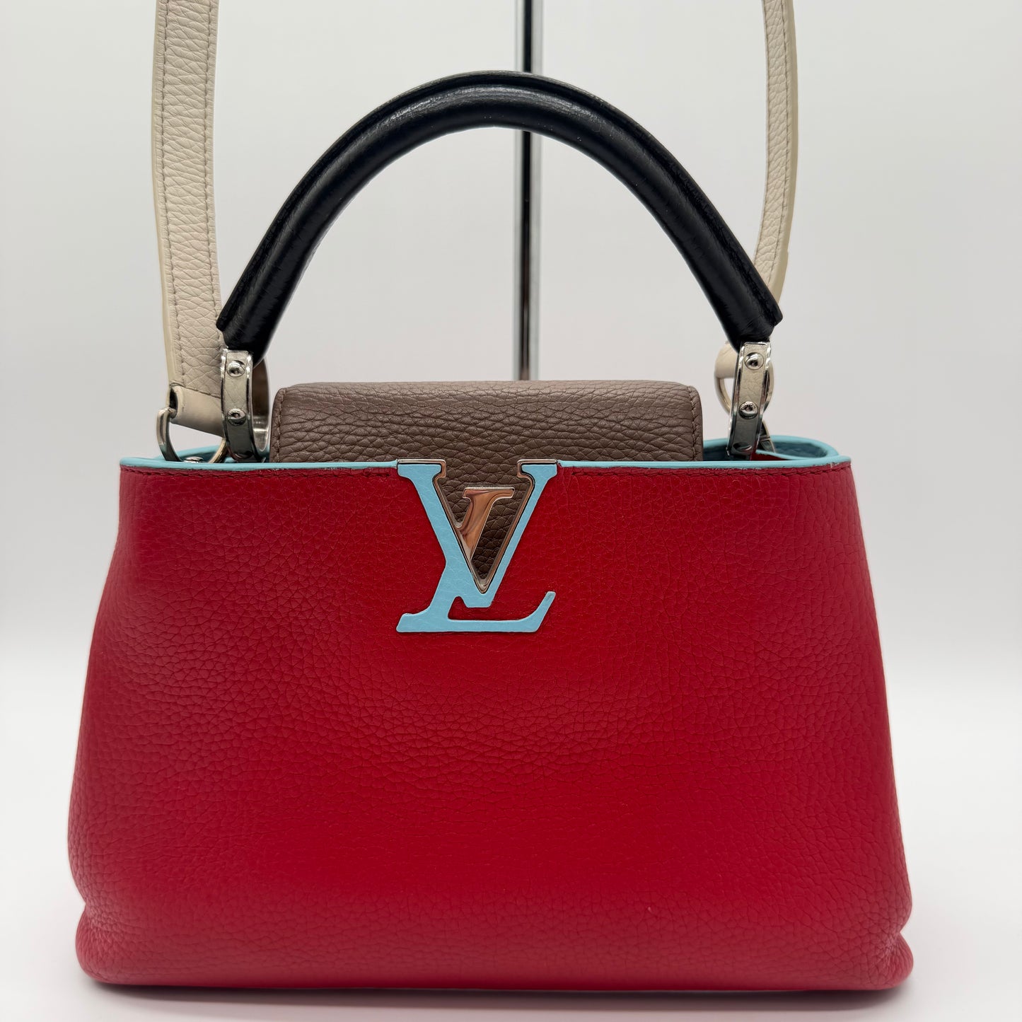 Louis Vuitton Capucines BB Multicolor Taurillon Leather Top Handle & Crossbody Bag