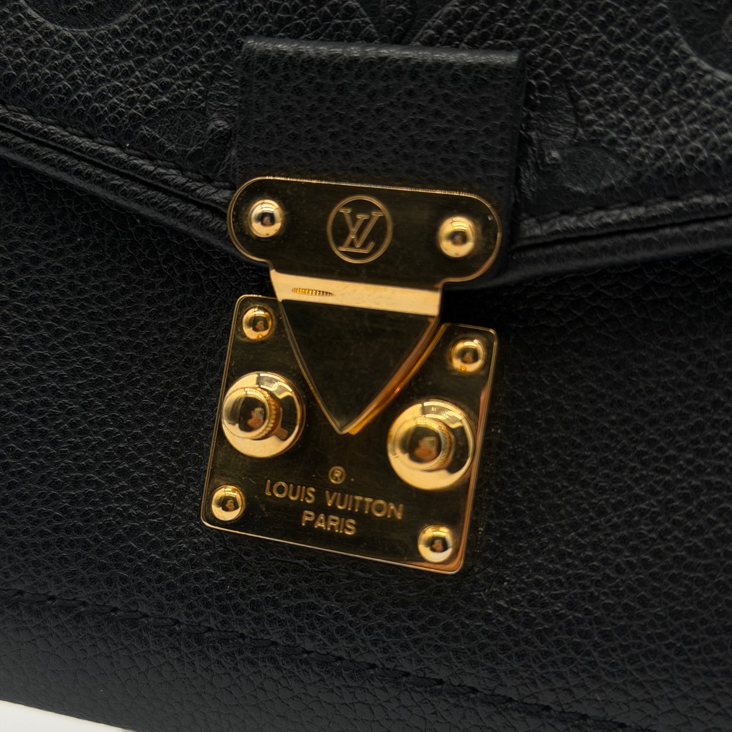 Louis Vuitton Saint Germain PM Black Monogram Empreinte Leather Chain Shoulder Bag