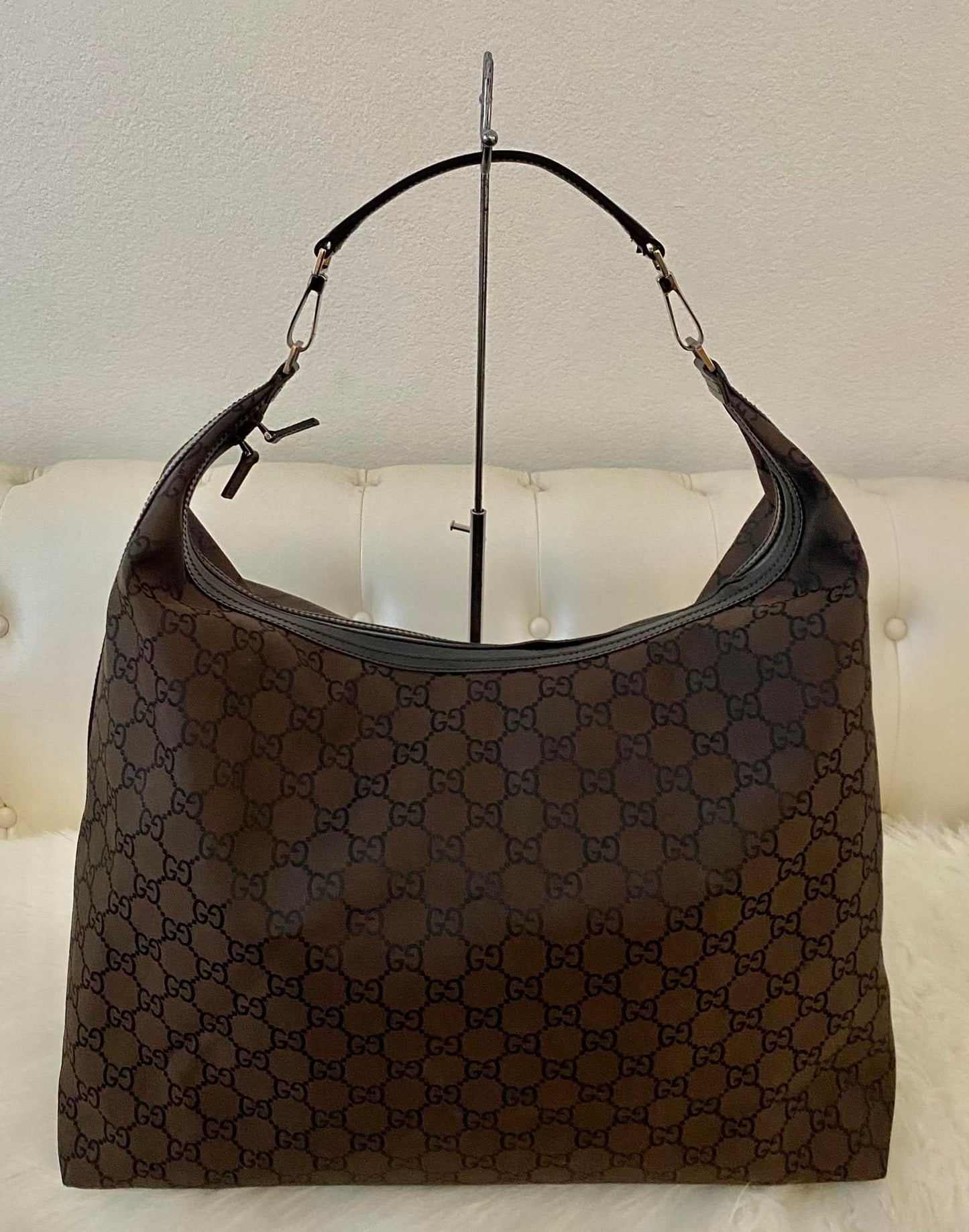 Extra Large GUCCI Signature Hobo Pre Owned