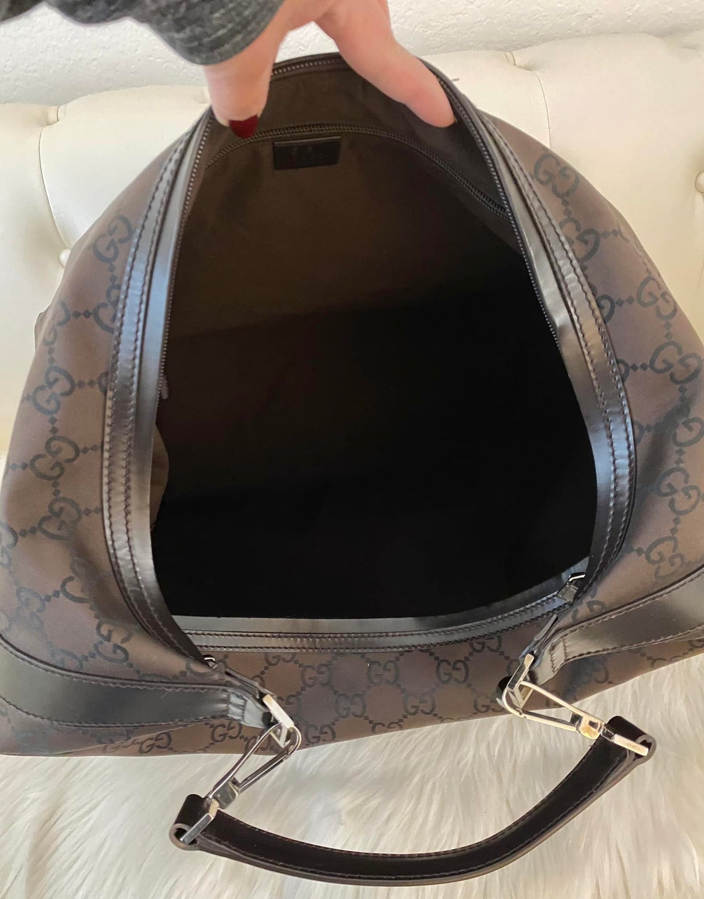 Extra Large GUCCI Signature Hobo Pre Owned